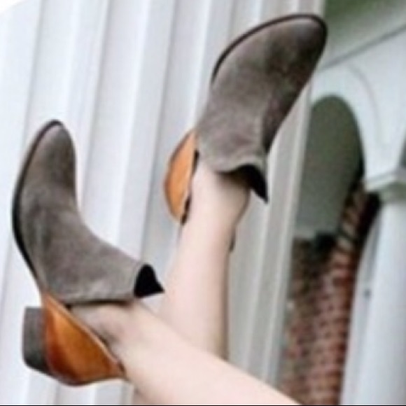 🍃💕HP NWT Diba True Suede/Leather Two Tone Bootie - Picture 4 of 8